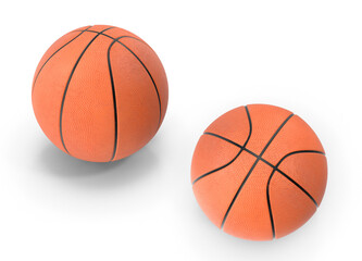 basketball ball isolated on transparent background