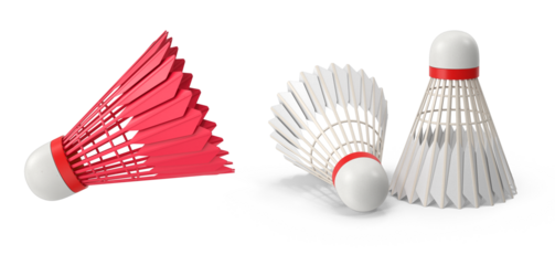 badminton shuttlecock isolated on transparent background