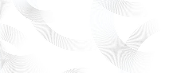 Vector abstract white transparent background with white circle rings, digital future technology concept. modern graphic design element circles style concept for banner, flyer, card, cover.	
