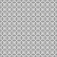 Fototapeta na wymiar Black grid line pattern wallpaper. Repeatable tessellation, simple backdrop texture vector illustration isolated on white background
