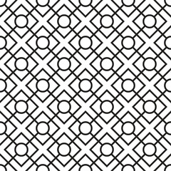 Black grid line pattern wallpaper. Repeatable tessellation, simple retro backdrop texture design vector illustration isolated on white background