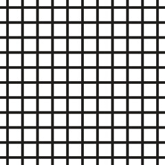 Black grid pattern wallpaper. Repeatable tessellation, simple backdrop texture vector illustration isolated on white background