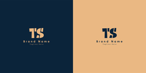 TS Letters vector logo design