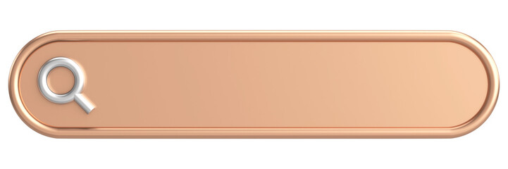 Search field. Search bar. 3D illustration.