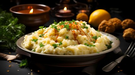 mashed potatoes  AI generate