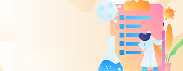 Medical characters fighting the epidemic flat vector concept operation hand drawn illustration
