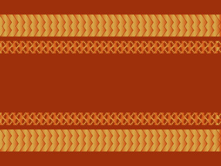 Orange gradient background with 3D style. Rectangular background with a combination of abstract patterns.