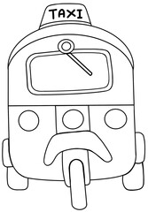 Open three-wheeled taxi