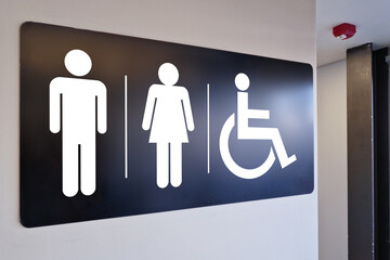 Public Restroom Sign