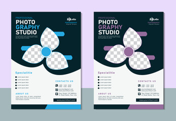 Digital photography services social media post template and web banner
