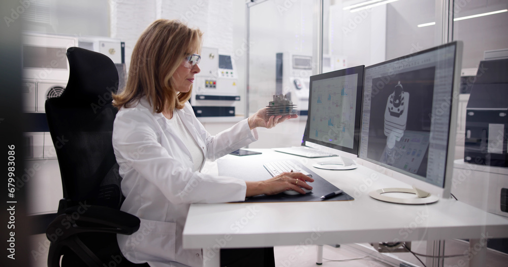 Fototapete software engineer using 3d design