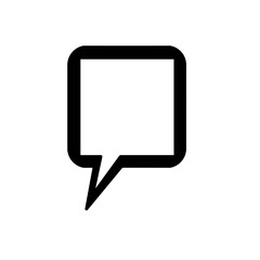 Naklejka premium Doodle chat bubble square frame transparent with black color on transparent background that can be use for background, ppt, social media, sticker, wallpaper, e.t.c