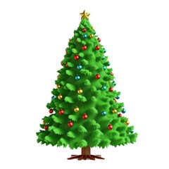 Fototapeta premium christmas tree transparent png