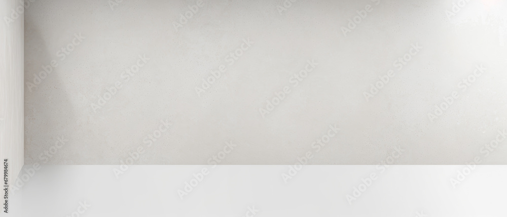 Poster neutral gray room for product presentations. minimalistic grey background for product presentation w