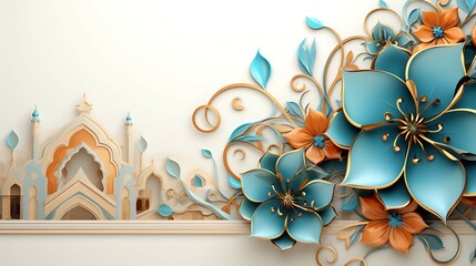 flat wall with Islamic ornament