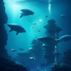 Fototapeta premium Underwater Metropolis