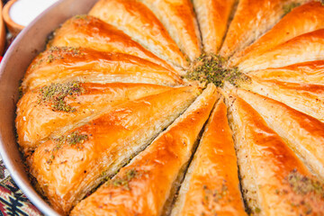 Baked pies on the table © schankz