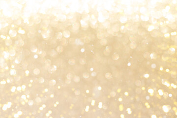 Fototapeta na wymiar Glitter Golden Lights Defocused Background