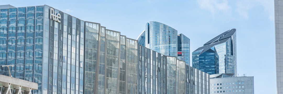 RTE head office building in La Defense business district in Paris, France