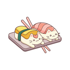 Cute Korean Food Character Design Illustration