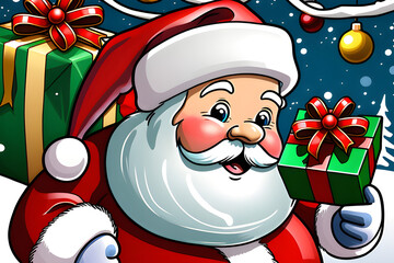 santa claus with gifts
Generative AI