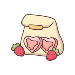 Cute Macaroon Character Design Illustration