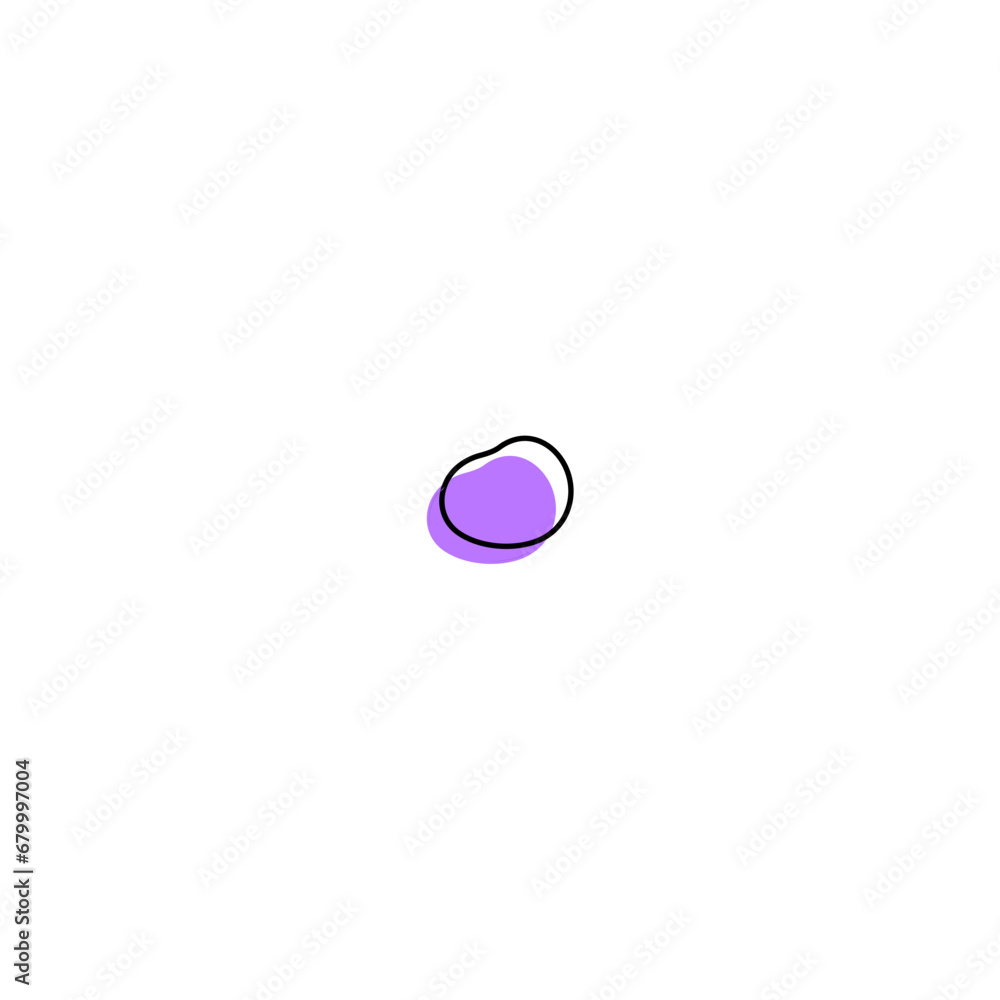 Fototapete blob set element vector with color design