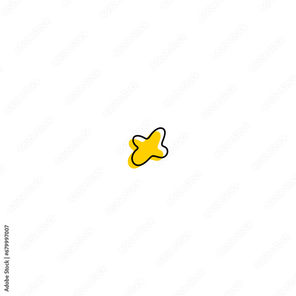 Poster blob set element vector with color round