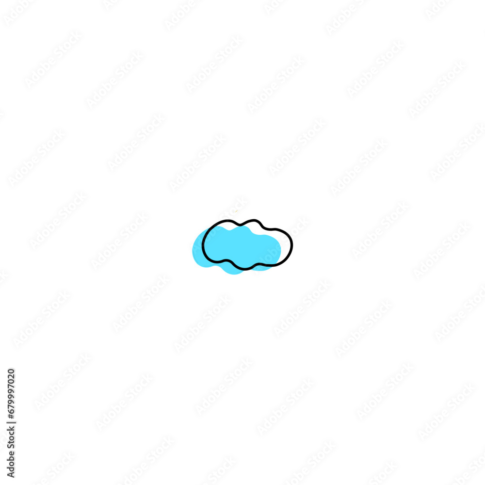 Poster blob set element vector with color modern