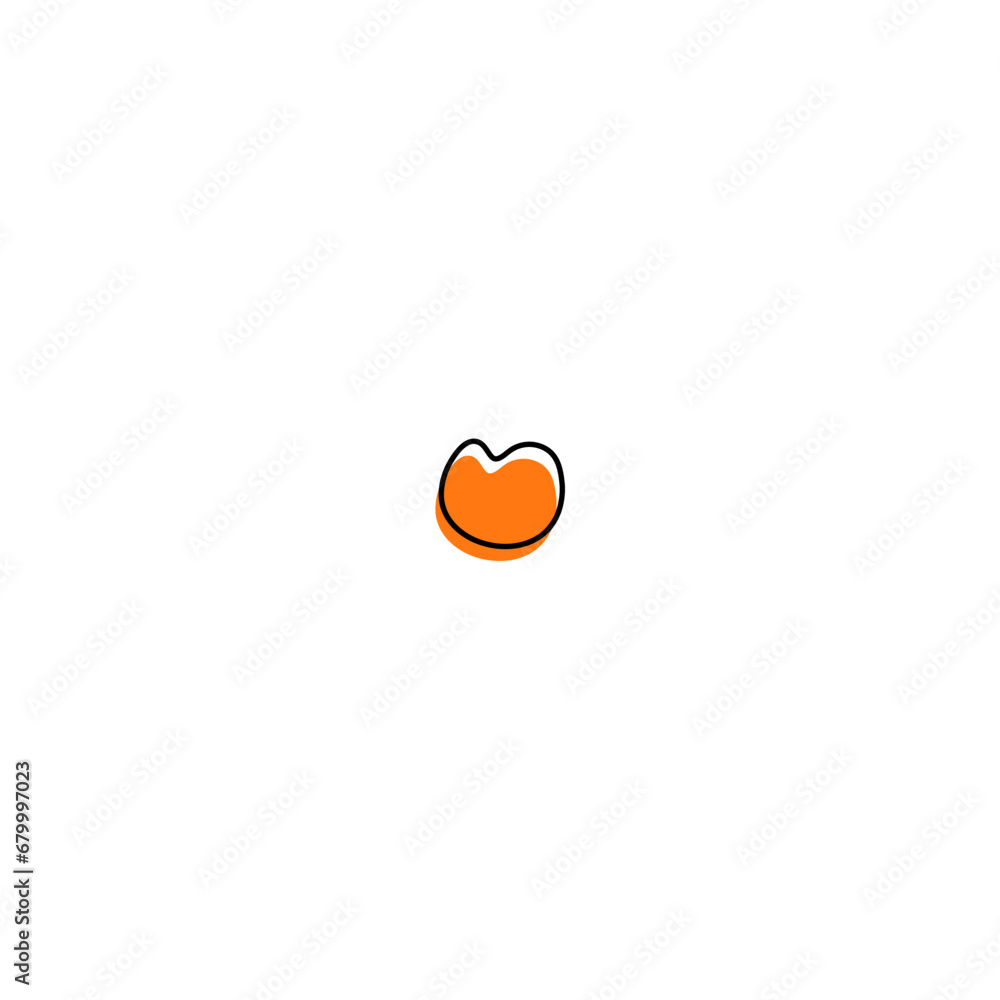 Poster blob set element vector with color template