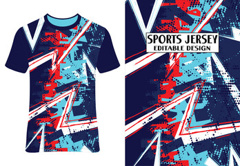 Sublimation Sports Jersey Tee Design | Athletic Apparel | Customizable Print | Performance Wear | Digital Art