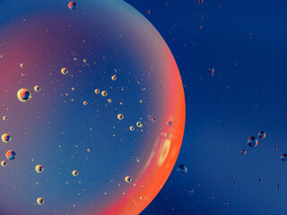 abstract background oil drops on water macro desktop screensaver
