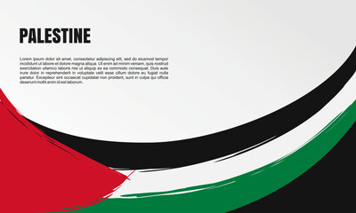 Palestine Background with splash effect on the Flag