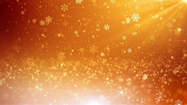 falling particles glitter gold sparkles background