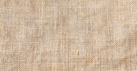 Fototapeta na wymiar Hemp Sack Background Texture Sack Cloth Oraganic Eco Textile Material Beige Pattern Brown Backdrop Hessian jute Linen Sackcloth Fiber Fabric Natural Flax Mockup Template Environment Agriculture.