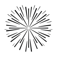 Obraz premium Pyrotechnics Firework icon logo vector realistic with festival symbols isolated vector illustration