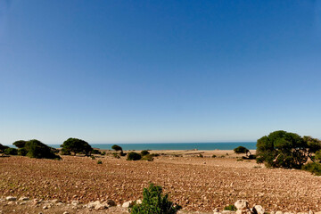 La spiaggia per surfisti di Sidi Kaouki, Marocco. Essaouira,Marocco