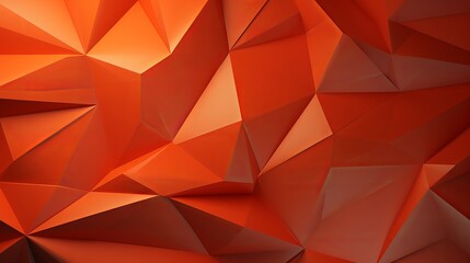 Theoretical foundation with orange polygonal shapes 3d