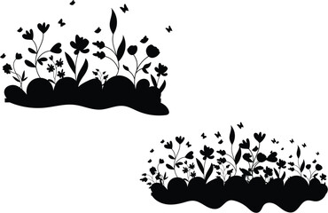 Butterfly Floral Many Flower
