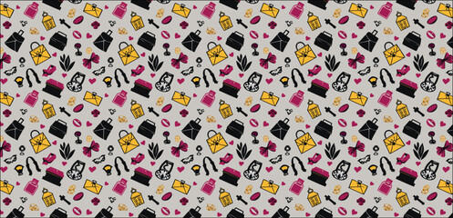 Naklejka premium seamless pattern with hearts, seamless leopard print, seamless leopard pattern, pattern with squares, pattern with dots, seamless pattern with dots, seamless pattern with hearts, 