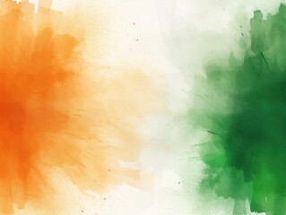 Abstract Indian flag painting, indian flag image - obrazy, fototapety, plakaty