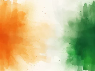 Fotobehang Abstract Indian flag painting, indian flag image © Ingenious Buddy 