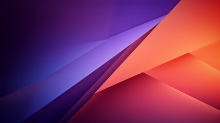 Violet and orange 3d triangle foundation