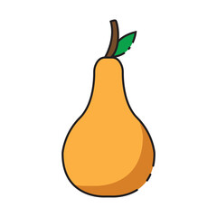 pear thanksgiving icon vector