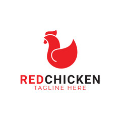 Fototapeta na wymiar chicken minimal logo