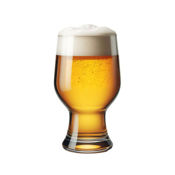 glass of beer isolated	

