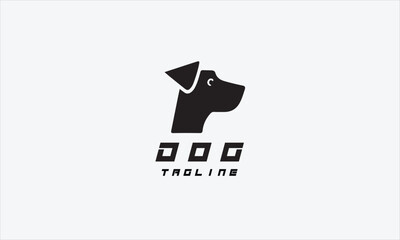 Dog vector logo icon illustration creative design