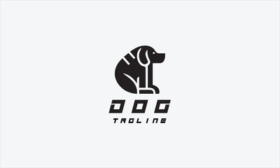 Dog vector logo icon illustration creative design