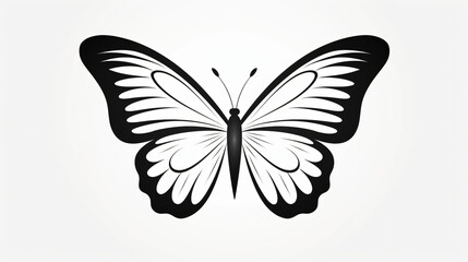 Simple drawing of a butterfly