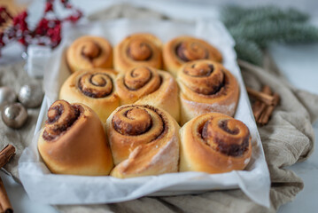  Festive idea for Homemade traditional winter festive dessert buns 